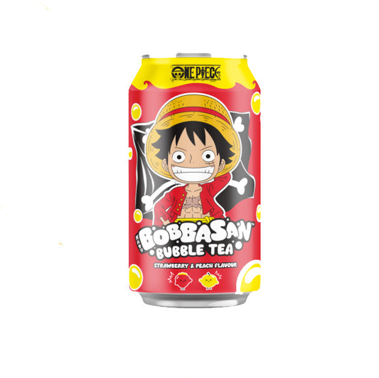 Boisson Bobbasan Bubble tea One Piece - Fraise et pêche