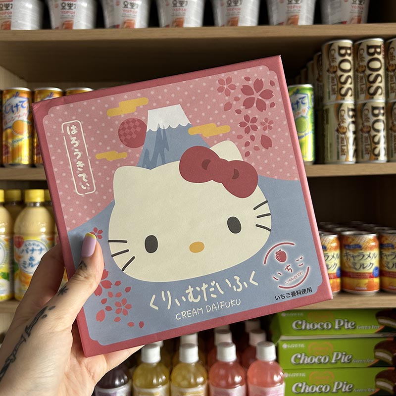 Boîte de gâteaux Hello Kitty à la fraise Daifuku