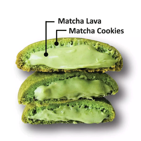 Lava Bites Cookies - Goût Matcha