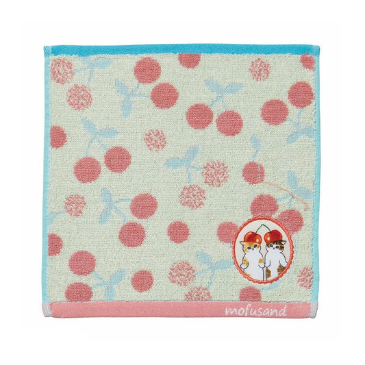 Mini serviette mofusand en coton - Cerise Nyan