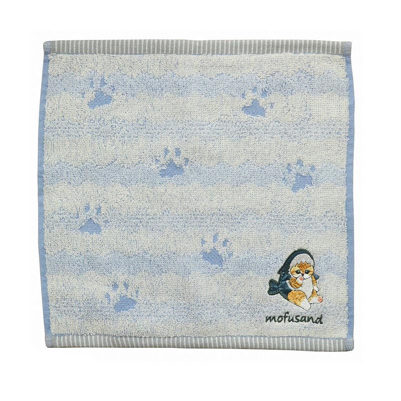 Mini serviette mofusand en coton - Mini shark Nyan