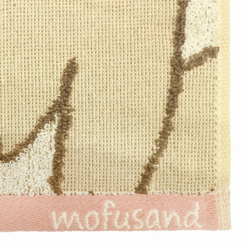 Mini serviette mofusand en coton - Requin beige