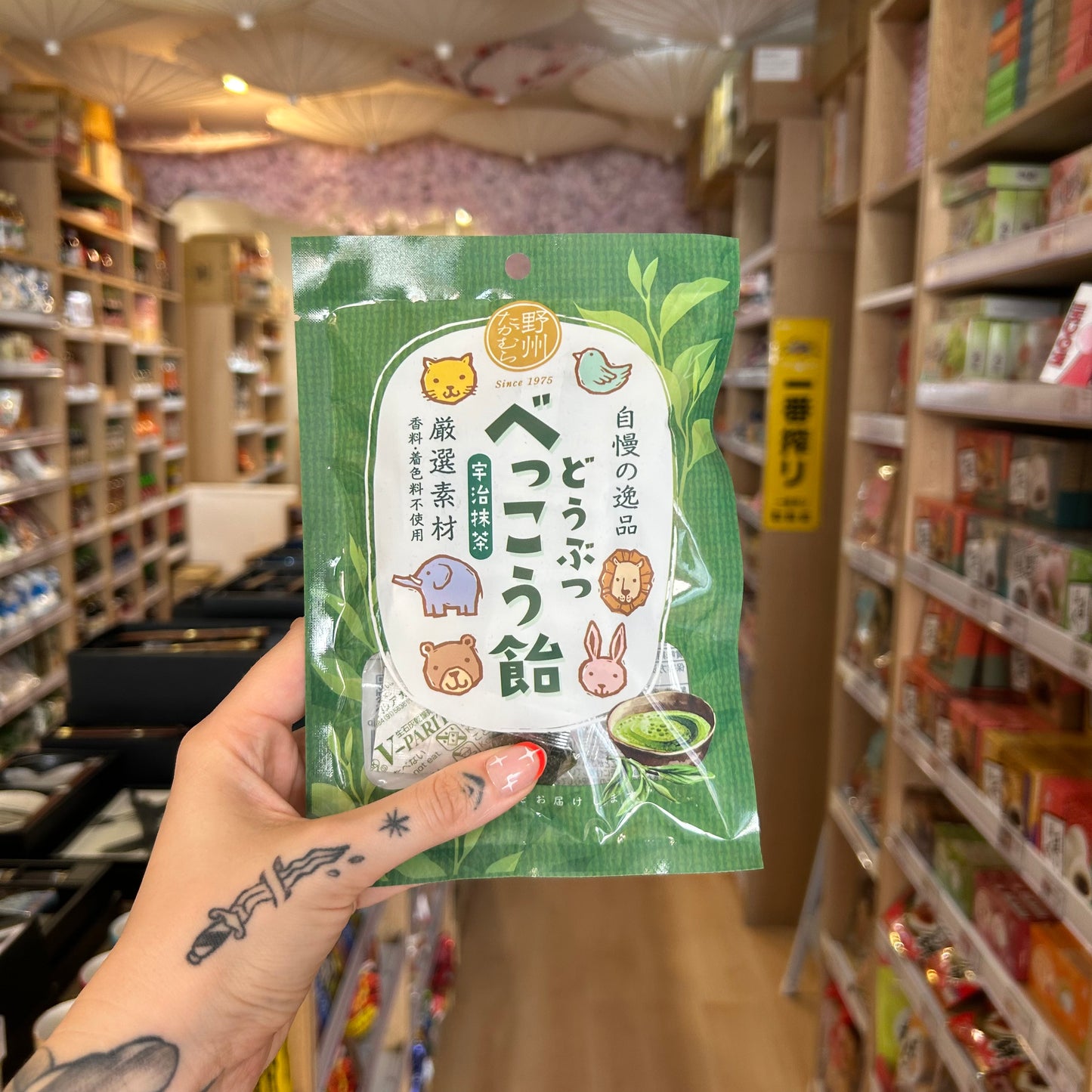 Yashu Bekko Candy - Animal Shape Matcha