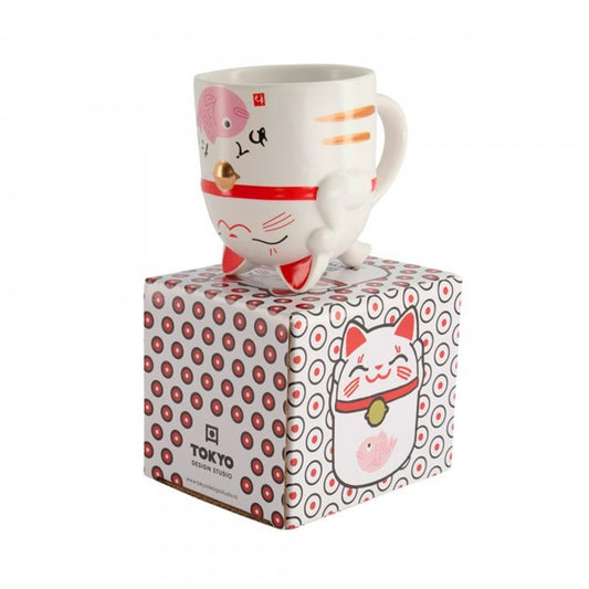 Mug Maneki Neko - avec carpe rose